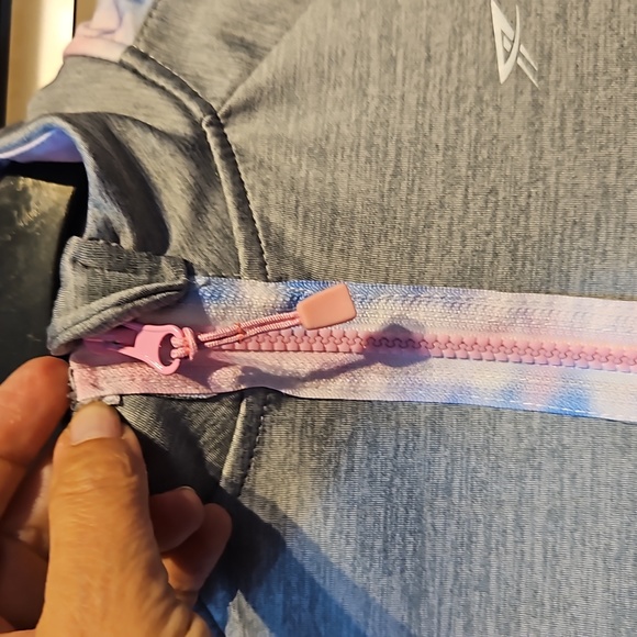 As new - 9-10 yrs NO LIMITS slogan tracksuit jogging jacket, full zip, pockets - Picture 7 of 13